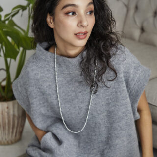 オアーノ シルバー ロングネックレス 2WAYチェーンペンダント再販（金属アレルギー対応） | アイテム | OWAUNO