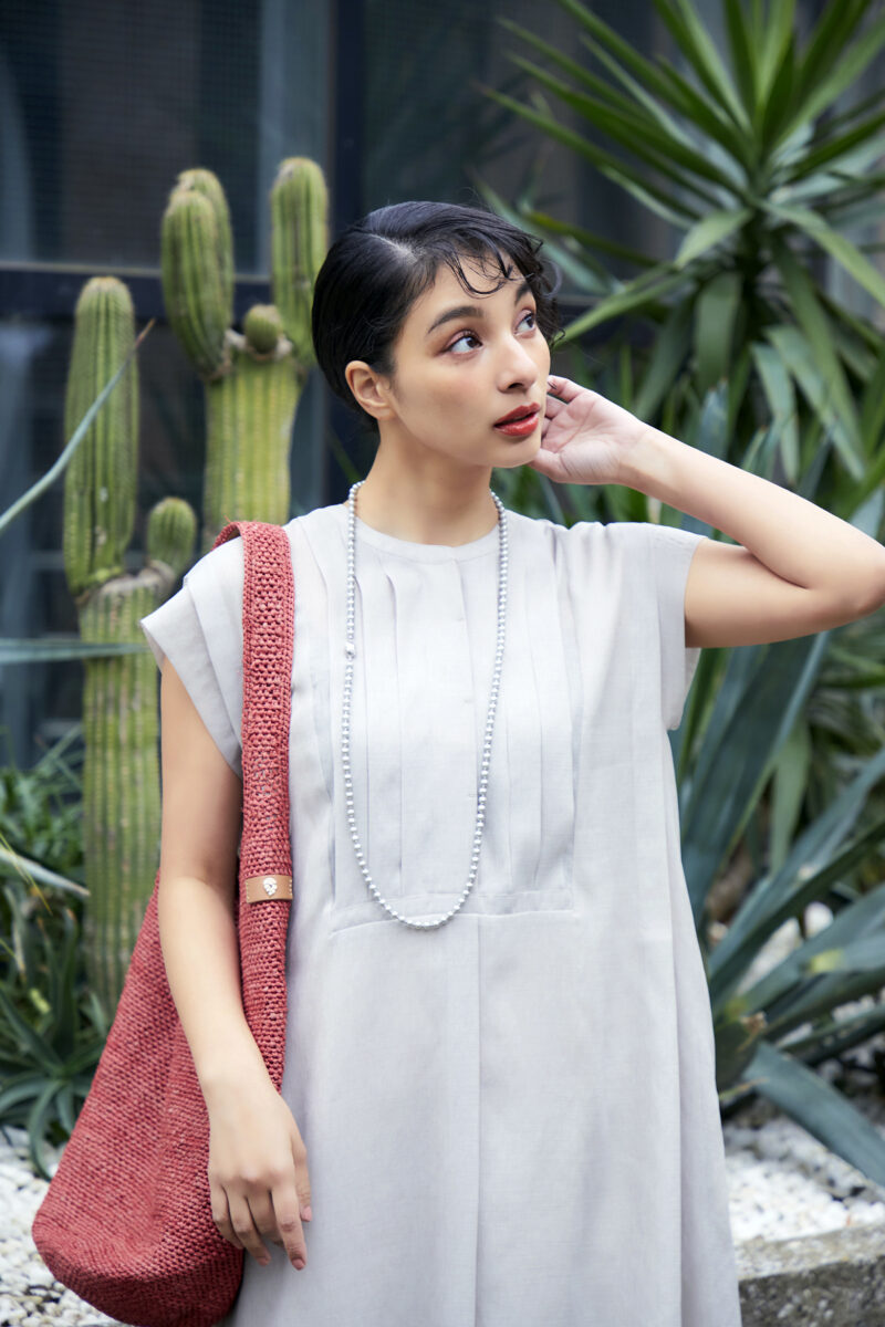 シアーピンタックワンピースのご紹介 | owauno