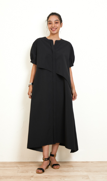 オアーノ O wau no 2枚仕立てシャツワンピース RLサイズ モカ 2